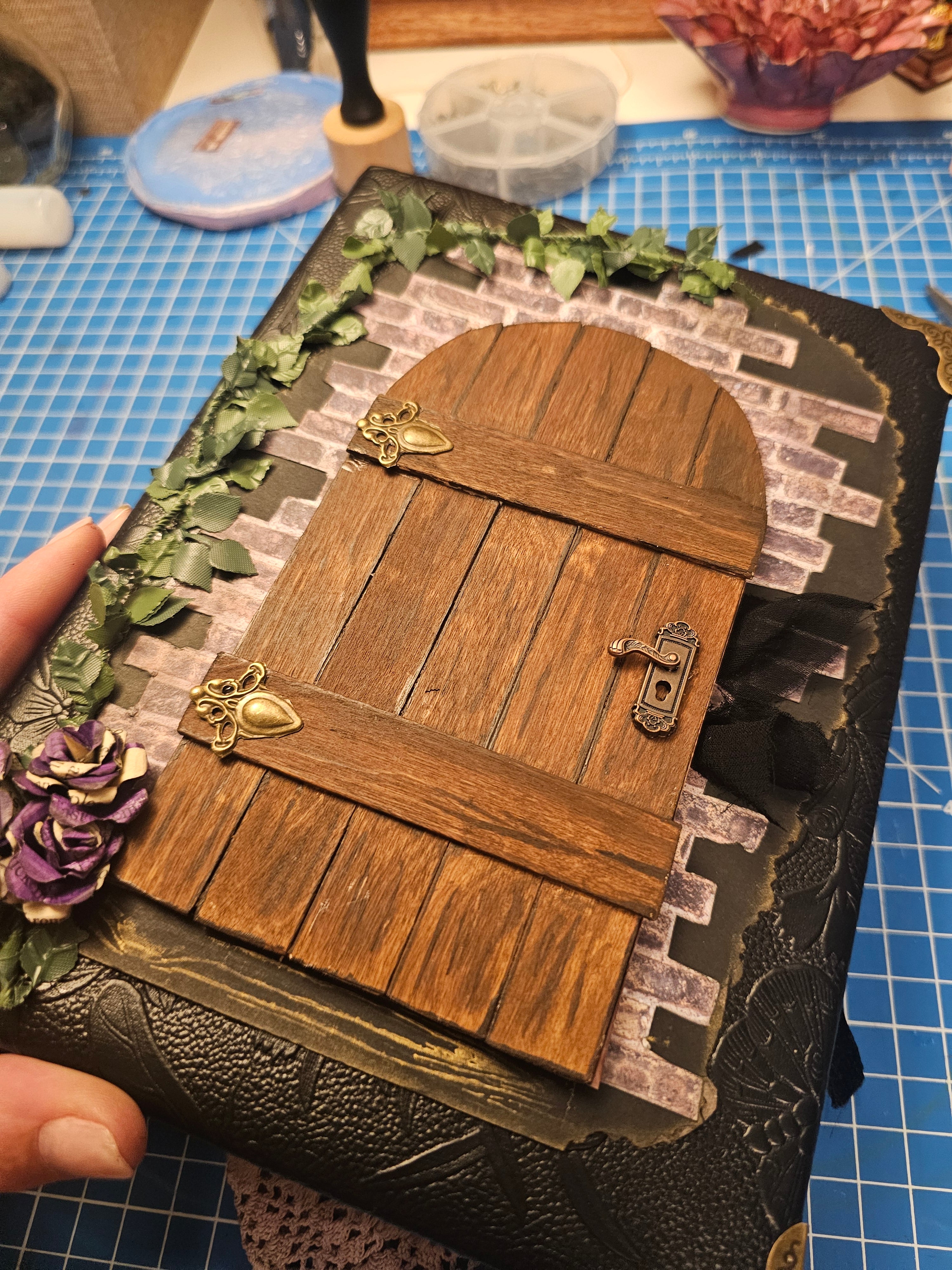 Witch’s Door Junk Journal & Scrapbook – Handmade Keepsake Book