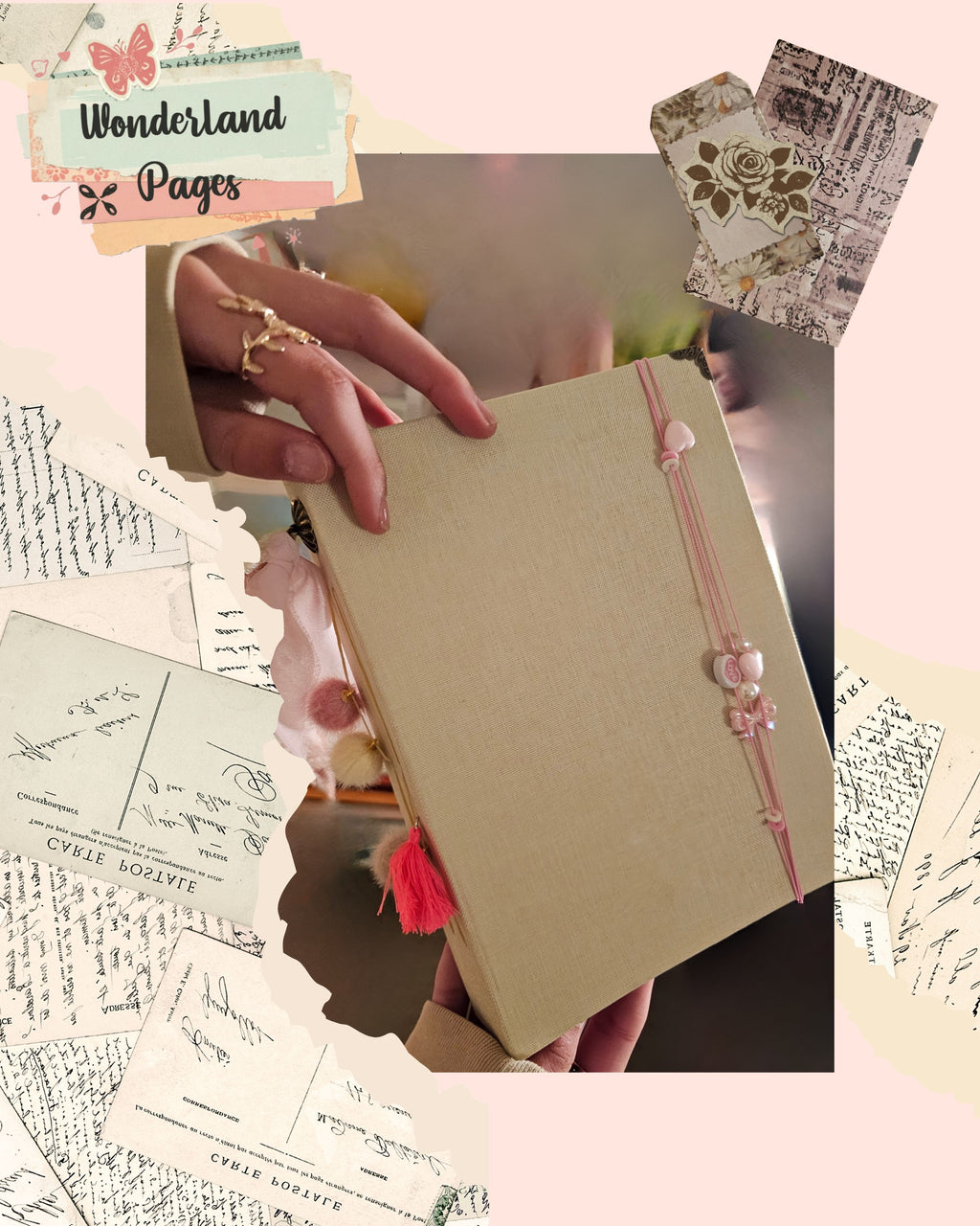 Wonderland Pages - Handmade Custom Scrapbook (Made to Order)
