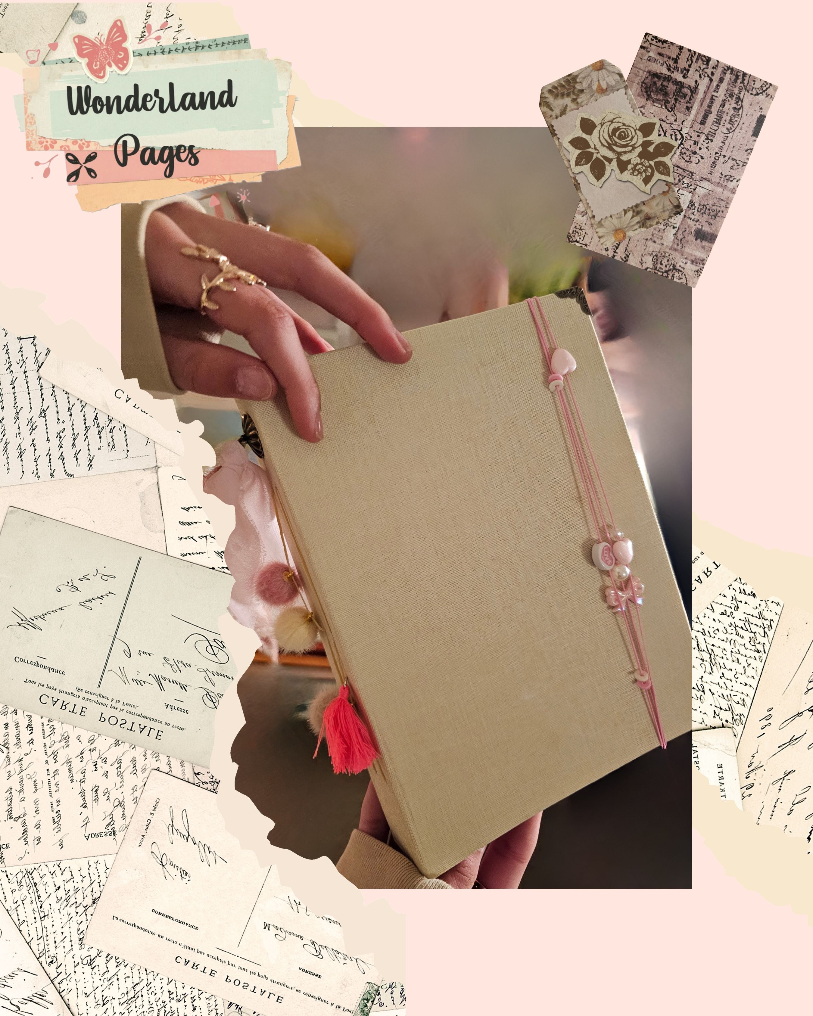 Wonderland Pages - Handmade Custom Scrapbook (Made to Order)