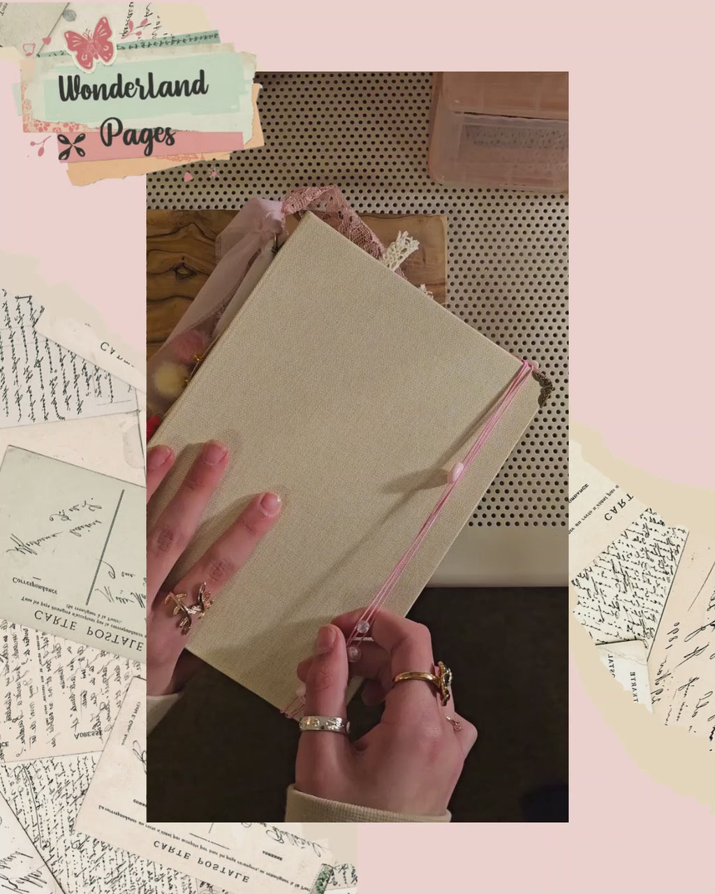 Wonderland Pages - Handmade Custom Scrapbook (Made to Order)