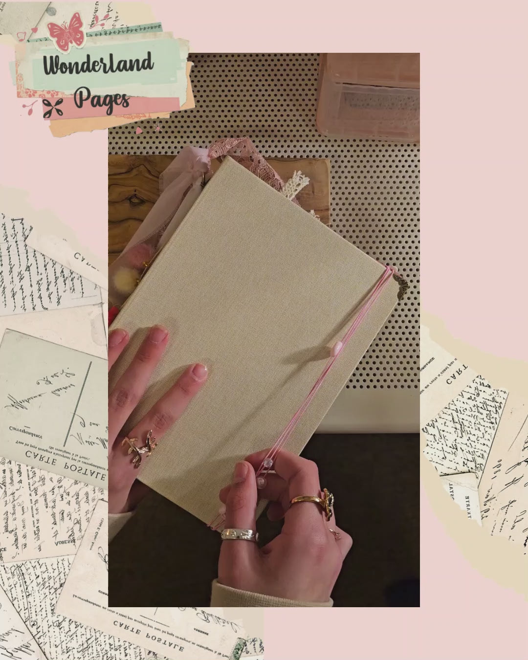 Wonderland Pages - Handmade Custom Scrapbook (Made to Order)