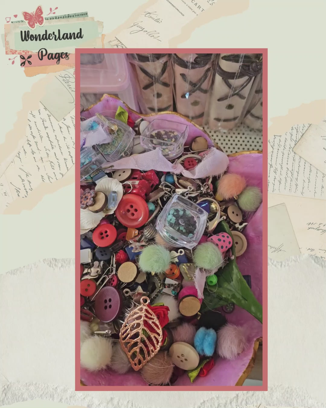 Junk Confetti Scoops ✨ | Vintage-Inspired Craft Mix