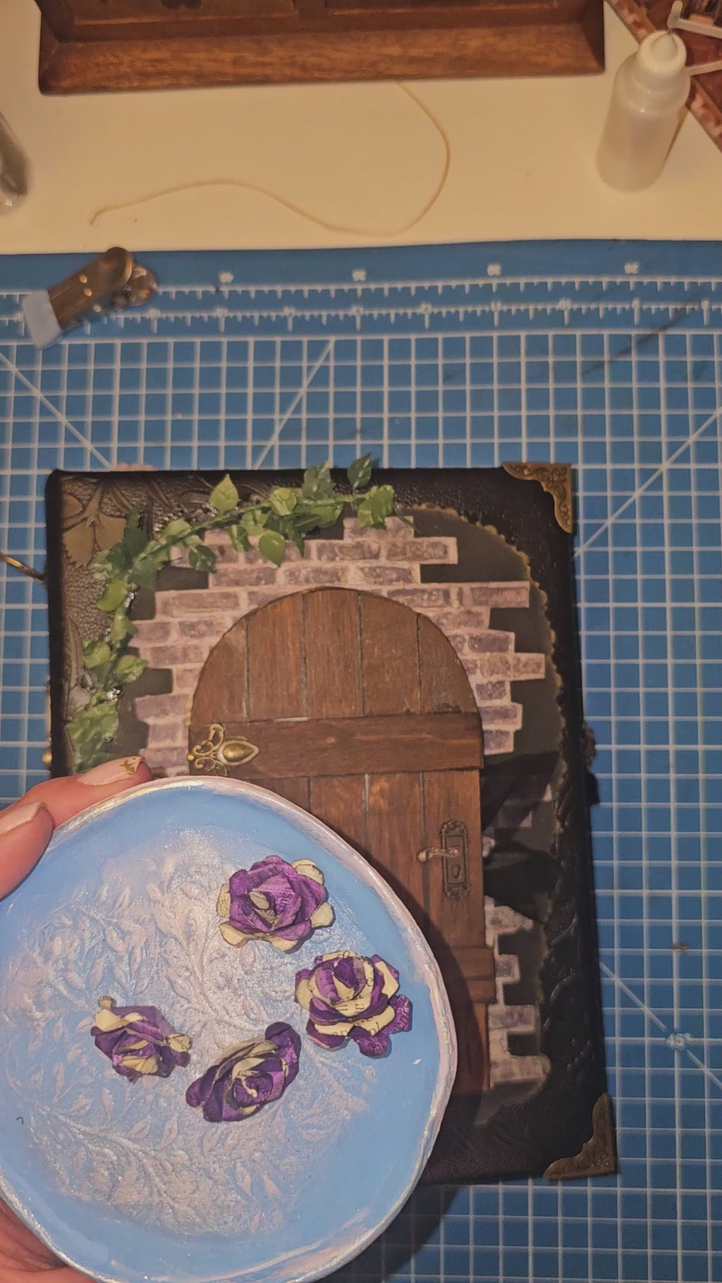 Witch’s Door Junk Journal & Scrapbook – Handmade Keepsake Book